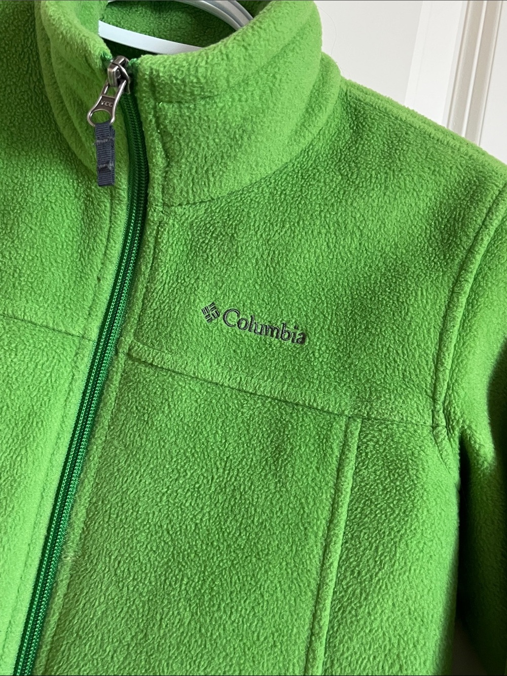 Columbia Kids Lime Green Full-Zip Fleece Jacket - Picture 3 of 4